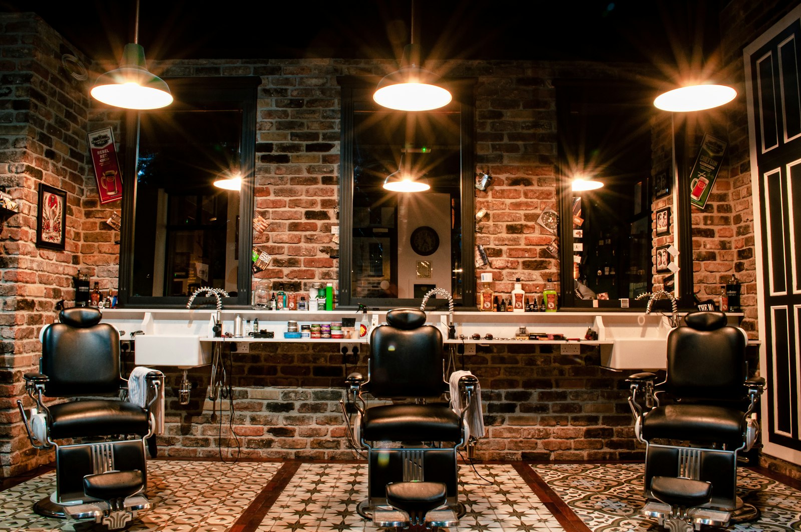 Inside Unique Fresh Clean Cut barbershop